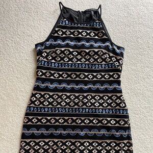 White House Black Market Embroidered Dress